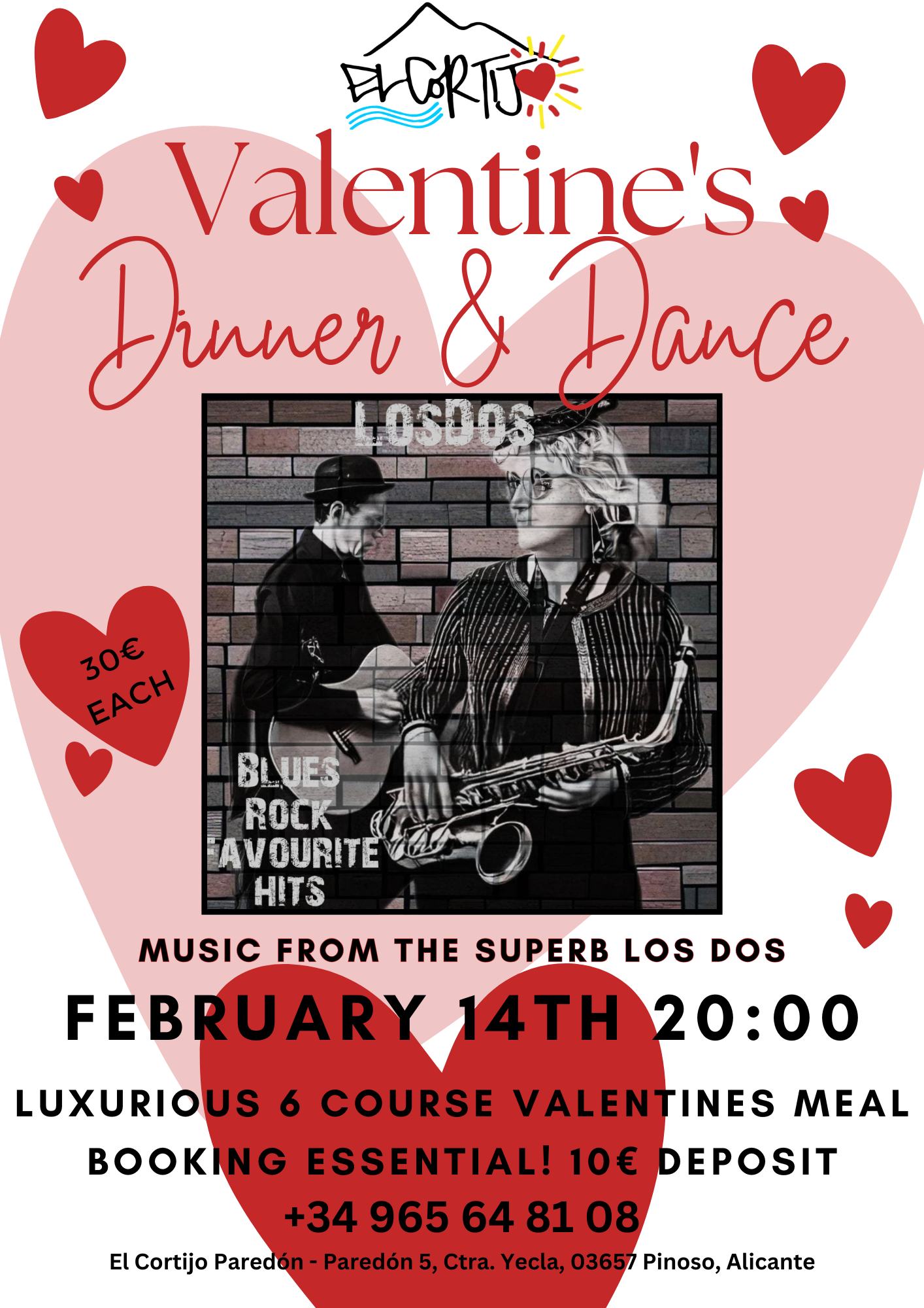 Valentines Day Dinner & Dance with Los Dos